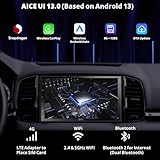 MYATOTO X10 Double DIN 7″ QLED Touchscreen Car Stereo, CarPlay & Android Auto, Support HDMI& Dual Bluetooth, 4G LTE & WiFi, GPS Navigation, 8GB + 128GB TF Card, DSP,Front & Rear Cameras Included