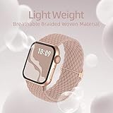 Braided Stretchy Solo Loop Compatible for Apple Watch Band 38mm 40mm 41mm 42mm 44mm 45mm 46mm 49mm for Women Men, Nylon Elastic Straps Wristbands for iWatch Series 10 9 8 7 6 SE 5 4 3 2 Ultra Ultra 2