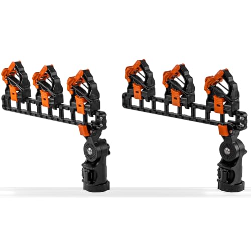 YakAttack SideStage Pro Rod Rack with LockNLoad Mounting System (RHM-1007) | Kayak Fishing Accessories