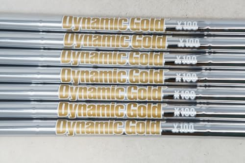 Dynamic Gold X100 Steel Iron Shaft Golf Set 4-PW .355 Taper Tip 7 Shafts