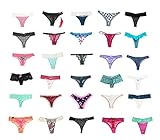 jooniyaa Women Variety of Underwear Pack T-Back Thong G-String Panties（20pcs,M）