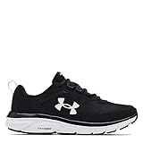 Under Armour Women's Charged Assert 9, Black/White, 7.5 US