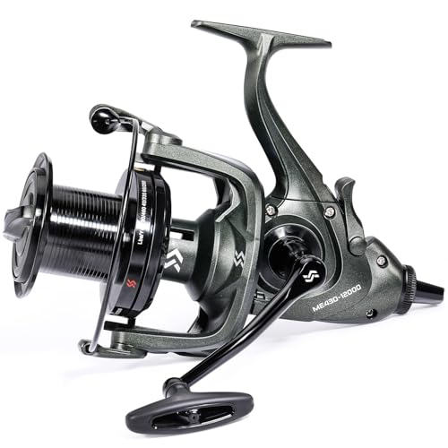 Sougayilang Saltwater Spinning Reels 10000 Series Carp Fishing Reels, CNC Aluminum Spool Fishing Reels for Saltwater Freshwater-12000