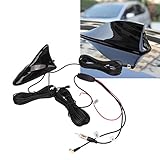 Car Radio FM Car Antenna 12V Shark Fin Antenna GPS DAB FM High Sensitivity 5m Cable Length Universal Radio Aerial Antenna