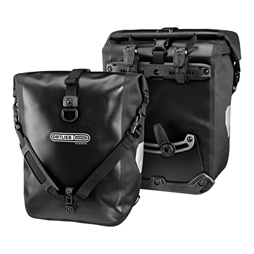 Ortlieb Front-Roller Classic Panniers - Pair (Black)