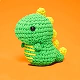 The Woobles Beginners Crochet Kit with Easy Peasy Yarn as seen on Shark Tank - with Step-by-Step Video Tutorials - Fred The Dinosaur