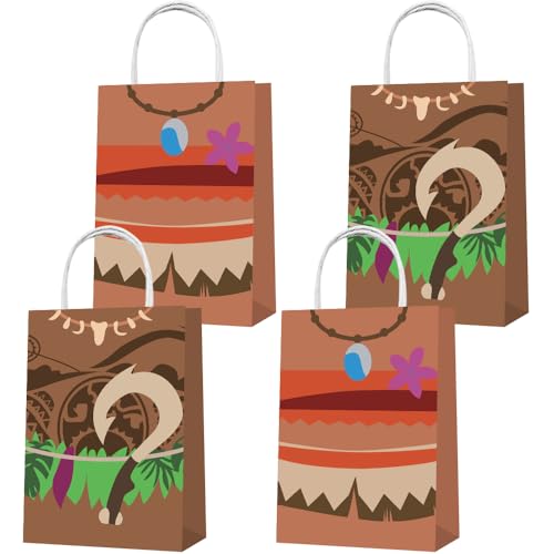 Minamihong Party Favor Bags 16PCS for Ocean Girl Gift Goodie Treat Candy Bags for Ocean Girl Themed Birthday Party Supplies Decorations