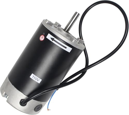 YIDOFENG Mini Metal Lathe Motor 750W 110V,M10 Shaft Brushed DC Spindle Low Noise 6000rpm Large Torque Motor for 210 8x16 Lathes 220x400 220x600 220x750 Metal Lathe Part Accessories Replacement