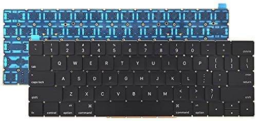 Willhom Keyboard US Layout Replacement for MacBook Pro Retina Display (Touch Bar) Late 2016-Mid 2017 13-inch A1706 15-inch A1707