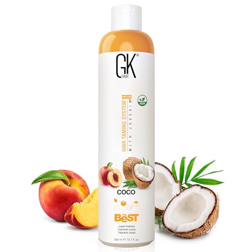 GK HAIR Global Keratin The Best COCO Keratin Hair Treatment 10.1 Fl Oz (300ml) - Smoothing Silky Smooth Frizz Free Hair | Professional, Brazilian Complex, Blowout, Straightening