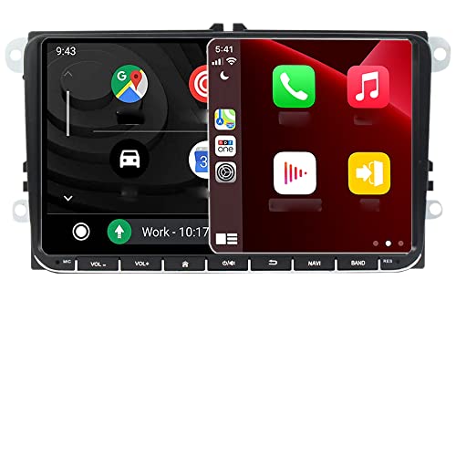 SCUMAXCON 7" Wireless Carplay Android auto Android 13 8-Core 4+64G GPS NAVI BT 5G-WiFi USB RVC IPS Touchscreen Car Stereo for VW Jetta Golf MK5 MK6 Passat B6 B7 Tiguan EOS CC DZT049