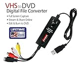 Diamond Multimedia VC500 One Touch VHS to Digital File, DVD Converter with Easy to use Software, Convert, Edit and Save For Win7,8,10,11