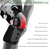 Orthomen OA Knee Brace with Anti-slip Strap, Lateral Unloader Knee Support for Osteoarthritis, Load Rheumatoid Arthritis, Offloading Bone on Bone, Cartilage Repair, Degeneration, Left