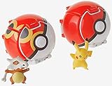 Tomy Pokemon Throw 'N' Pop Duel Pikachu Pokeball & Cubone Repeat Ball Figure Set