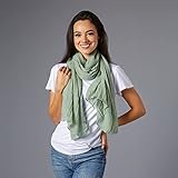 Hadley Wren Women's Lightweight Summer Insect Shield Scarf, Classic Sage, One Size