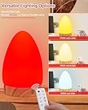 Red Light Night Light Lamp for Sleep, Red Nightlight Desk Lamp with 670nm Wavelength Multi-Color and Brightness Options Remote Control USB Charging Elegant Design