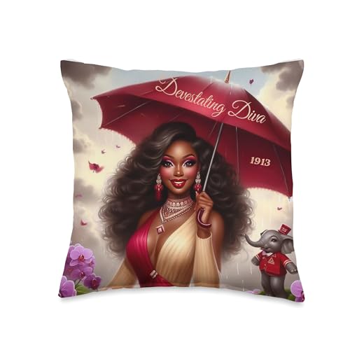 Devestating Diva Throw Pillow