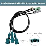 Anina Car Factory Satellite Radio XM Antenna GPS Antenna Adapters Connector Cable for Toyota 2012-2021 to Aftermarket Radio Pioneer Kenwood OEM Sirius XM Antenna Retention/GPS Navigation Receiver