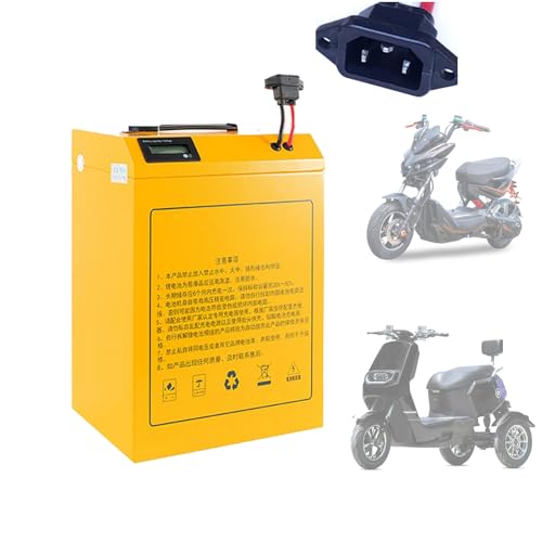 LIEOWYD Ebike Battery 48V 60V 72V Motorcycle Battery Pack 20AH 32AH 40AH 53AH 65AH Lithium Battery Rechargeable Battery for Moped/Tricycle/Go Kart Replacement Battery