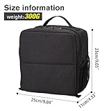 BAIGIO Camera Insert Bag Inner Case High-Capacity Shockproof and Water-resistant DSLR SLR Camera Inner Bag Foldable Protective Bag Inner Camera Organizer with Handle (Black 2)