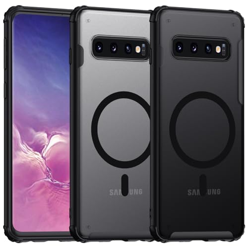 TIANNIUKE Magnetic Case for Samsung Galaxy S10, Translucent Matte Anti-Fingerprint,Compatible with MagSafe,Slim Fit Shockproof Protective Phone Case for Galaxy S10 Case…