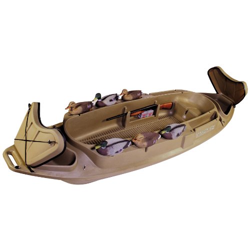 Beavertail Stealth 1200 Sneak Boat, Marsh Brown