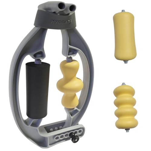 myogaga Tennis Elbow Relief & Pain Relief Forearm Roller with Three Replaceable Massage Rollers for Tissue and arm Massager(Comes with 3 Massage Rollers)