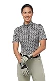 Kerrits Summer Ride Ice Fil Short Sleeve Shirt - Print Black Horsetails Size: S