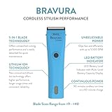 WAHL Professional Animal Bravura Lithium Ion Clipper - Pet, Dog, Cat, and Horse Corded / Cordless Clipper Kit, Turquoise (41870-0438)