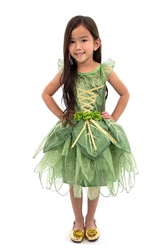 Little Adventures Pixie Tinkerbell Princess Dress Up Costume - Machine Washable Child Pretend Play Dress with No Glitter (MEDIUM 3-5 YEARS)