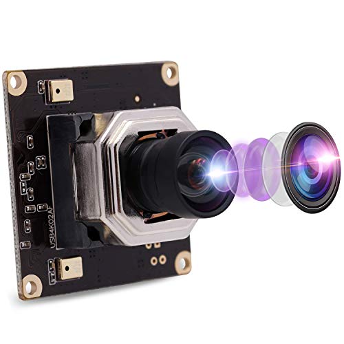 Hotpet 4K Autofocus USB Camera Module Sony IMX415 No Distortion Lens Video Surveillance Camera for Machine Vision, 3840x2160@ 30fps USB Webcamera, Plug&Play OTG Webcam