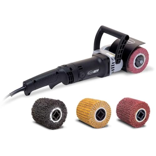 Eastwood Contour SCT Surface Conditioning Tool With 4 Sanding Drums Set | Heavy Duty Automotive Metal Preparation Tools Includes 4 120 Grit Non-Woven Nylon Sanding Drums
