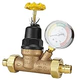 Apollo Valves EPXPRV34WG Water Pressure Regulator w/Gauge, No Size, Bronze