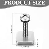 Gisafai 20 Pcs 316 Stainless Steel Fin Screw and Plate with O Screw for Surf Longboard Sup Paddle Board Fin Surfing Accessories