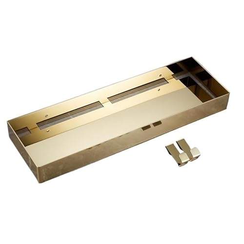 shower organizer Estantería De Baño Dorada De Acero Inoxidable 304, Soporte Para Champú Y Jabón De Ducha Con Ganchos, Estante De Almacenamiento Para Uñas Perforadas De 30-50CM, Novedad wall mounted (