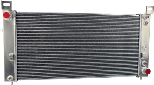 COOLINGBEST CU2423 34 Inch 3 Row Aluminum Radiator for 1999-2014 Cadillac Escalade, Chevy Sonora Tahoe Avalanche Cheyenne Suburban Silverado 1500 2500 3500, GMC Yukon XL,Hummer H2, Crossflow Radiators