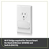 Leviton Decora Smart No-Neutral Dimmer & Wi-Fi Bridge Kit for Older Homes Without a Neutral Wire (Works with My Leviton App for controlling light)