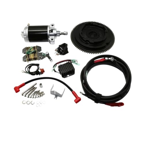Electric Start Kit Compatible With YAMAHA PARSUN 4 Stroke 15HP F15 Outboard Motor Electrical start conversion Kit