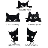 DEZARO 5Pcs Cartoon Peeking Cat Embroidered Patch, Iron on or Sew on Patch Applique for Clothes, Dress, Hat, Jeans, DIY Accessories, black, D240313-toukuimao