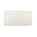 FORVIX Baking mold-5pcs Cake Tools Russian Alphabet Letters Cutter Set Biscuit Stamp Mould Baking Mold