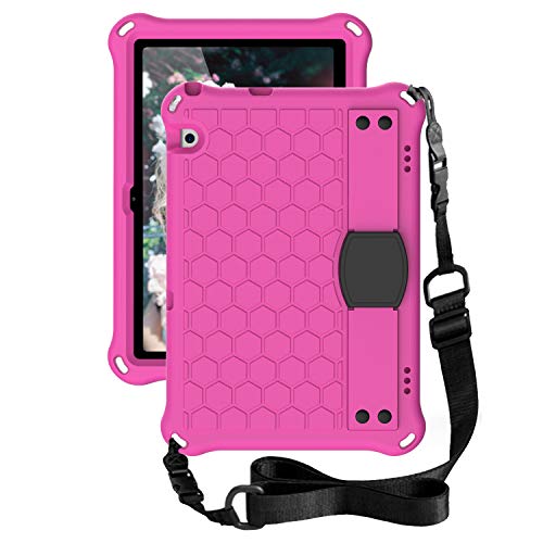 for Huawei MediaPad T5 10.1 inch Tablet Case for Kids - Durable Lightweight EVA + PC Shockproof Handle Stand Cover, with Shoulder Strap