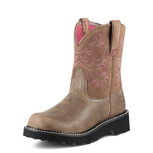 ARIAT womens Ariat Fatbaby Western Boot Women s Leather Western Boots, Brown Bomber, 7.5 US