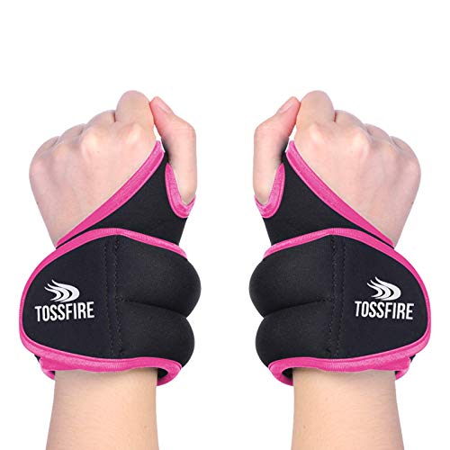 1 Pair of 2 lbs Wrist Weights Set with Thumblock Design, Great for Running Weightlifting Training Cardio Arm Exercise
