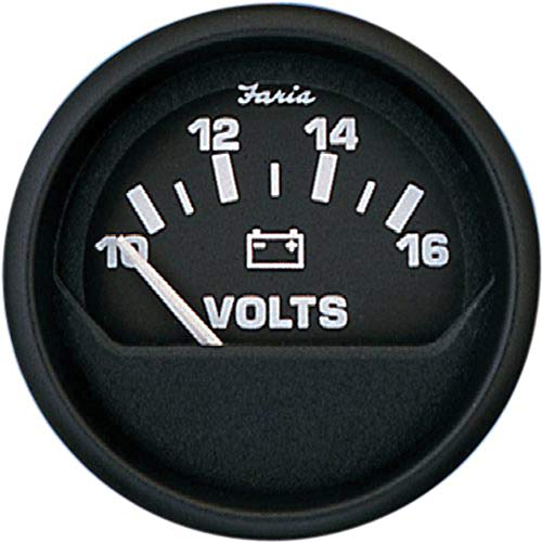 Faria Beede Instruments Beede 12821 Euro Voltmeter (3003.3439), Black