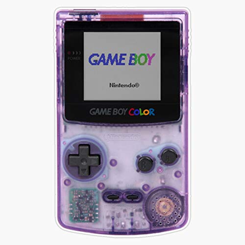 Gameboy Color Translucent Purple Sticker Decal Vinyl Bumper Sticker Decal Waterproof 5"