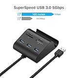 UGREEN USB Card Reader USB 3.0 Hub 3 Ports with SD TF MS M2 Card Adapter and Phone Stand Dock Combo for iMac MacBook Pro Air Macbook Retina Mac Mini Windows Surface Pro IdeaPad PC LaptopTablet