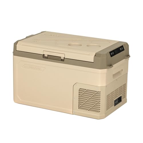 Alpicool 30 Quart GE30 Portable Car Refrigerator,12 Volt Car Freezer, Fast Cooling Fridge, with 12/24V DC and 100-240V AC for Outdoor, Camping, RV, Truck