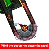 Mattel Disney and Pixar Cars Track Set, Piston Cup Action Speedway Playset with Lightning McQueen Toy Race Car, Wind-Up Booster