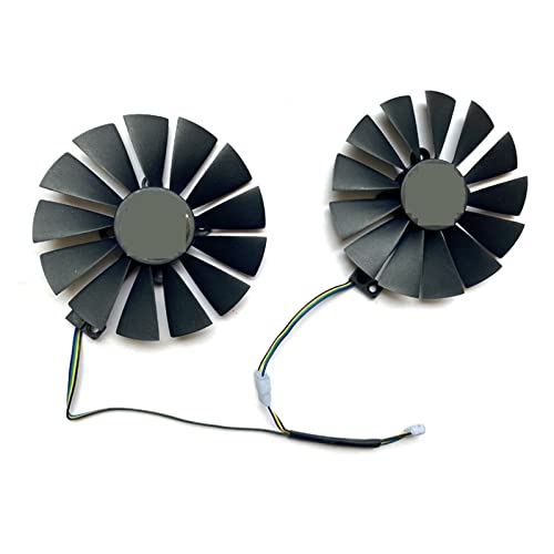 REMSEY 2pcs 95MM T129215SM 0.25A RX580 GPU Cooling Fan Compatible for ASUS AREZ Radeon RX 580 Strix RX 470 570 GTX 1050Ti 1070Ti 1080Ti Kindly