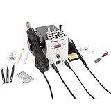 URBWangBM Soldering Station 8586 760W 220 2 in 1 Soldering Station Hot Air Solder Iron SMD BGA Rework Desoldering Welding Repair Tools (Color : Set-5) (Set)